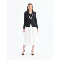 Flared Skirt Suit Black