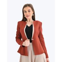 Flared Skirt Suit Cinnamon