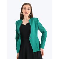 Flared Skirt Suit Green