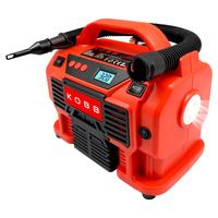 KOBB KB500 12Volt/220Volt/18Volt 2Ah Li-ion Şarjlı Dijital Basınç Göstergeli Lastik & Yatak Şişirme Pompası