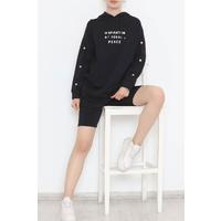 Kol Çıtçıtlı Sweat Siyah - 2397.105.