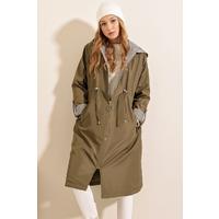 KPY 0008 Quilted Raincoat. GREY