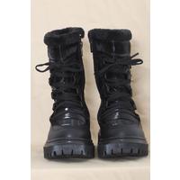 Fur Detailed Children's Boots Black - 12376.264.