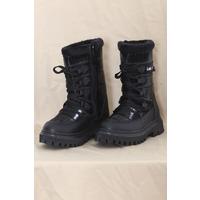 Fur Detailed Children's Boots Black - 12376.264.