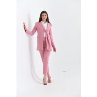 Sash Detailed Suit Dusty Rose