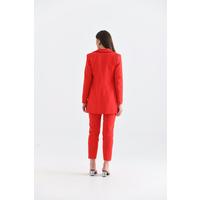 Sash Detailed Suit Red