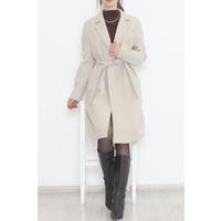 Belted Cashmere Coat Stone - 3043.1322.