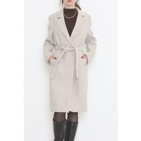 Belted Cashmere Coat Stone - 3043.1322.