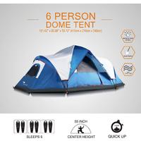 MobiHome DomeHike 6 Kişilik Otomatik Çadır-MAVİ