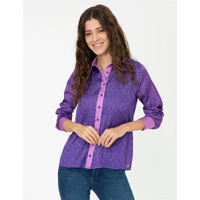 Pierre Cardin Purple Patterned Comfort Fit Shirt 1348976.VR037