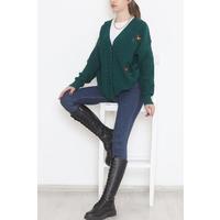 Embroidered Cardigan Emerald - 381.1577.