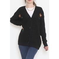 Embroidered Cardigan Black - 381.1577.