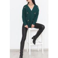 Embroidered Cardigan Emerald - 383.1577.