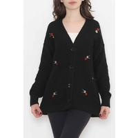 Embroidered Cardigan Black - 383.1577.