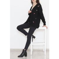 Embroidered Cardigan Black - 383.1577.