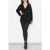 Embroidered Cardigan Black - 383.1577.