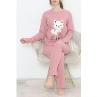 Embroidered Corduroy Pajama Set Gülkurusu1 - 12519.1048.