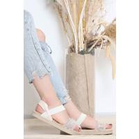 Embroidered Sandals Beige - 11150.264.