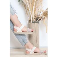 Embroidered Sandals Beige - 11150.264.