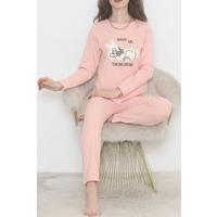 Embroidered Corduroy Pajama Set Pink1 - 12519.1048.