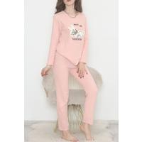 Embroidered Corduroy Pajama Set Pink1 - 12519.1048.