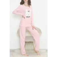 Embroidered Corduroy Pajama Set Powder Ekru - 12519.1048.