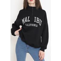 Embroidered Zipper Sweat Black - 934.1247.