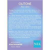 NIACINAMIDE FACIAL CREAM. OLT 022