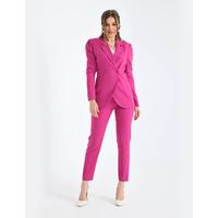 Shoulder Gathered Suit Fuchsia