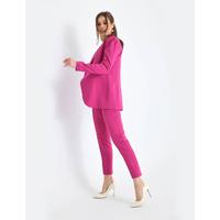 Shoulder Gathered Suit Fuchsia