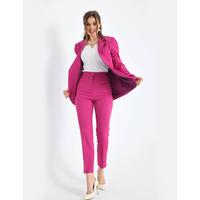 Shoulder Gathered Suit Fuchsia