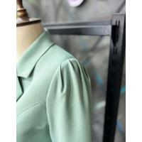 Shoulder Gathered Suit Mint Green