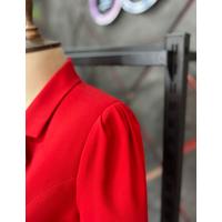 Shoulder Gathered Suit Red