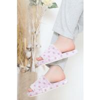 Open Front Polka Dot Slippers Lilac - 12364.264.