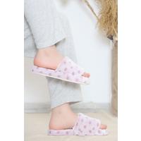 Open Front Polka Dot Slippers Lilac - 12364.264.