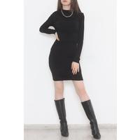 Gathered Front Dress Black - 12286.631.