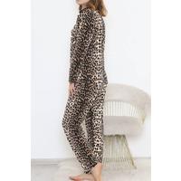 Button-Front Fleece Suit Leopard - 451.1287.