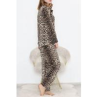 Button-Front Fleece Suit Leopard - 451.1287.