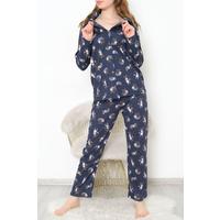 Button-Front Pajama Set, Smoked - 150.1287.