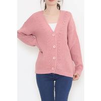 Knit Pattern Cardigan Dried Rose - 374.1577.