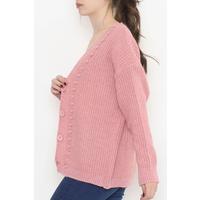 Knit Pattern Cardigan Dried Rose - 374.1577.