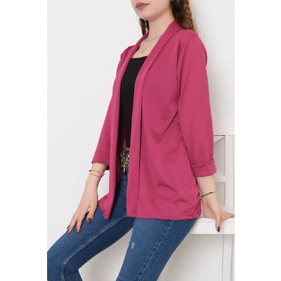 Knitted Crepe Jacket Purple - 1185.1095.