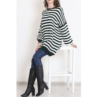 Oversize Striped Knitwear Dark-emerald - 2025.1577.