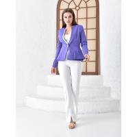 Suit with Slit Leg Trousers Purple