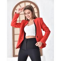 Red Suit with Slit Leg Trousers