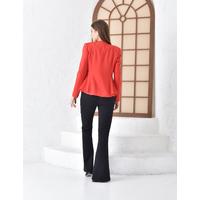 Red Suit with Slit Leg Trousers