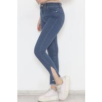 Blue Slim Jeans with Leg Slits - 5011.1606.