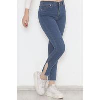 Blue Slim Jeans with Leg Slits - 5011.1606.