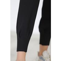 Trousers with Leg Seams are Black - 9088.1247.