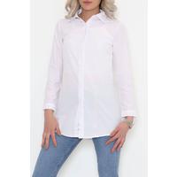 Long Shirt with Plaid White - 336.1247.